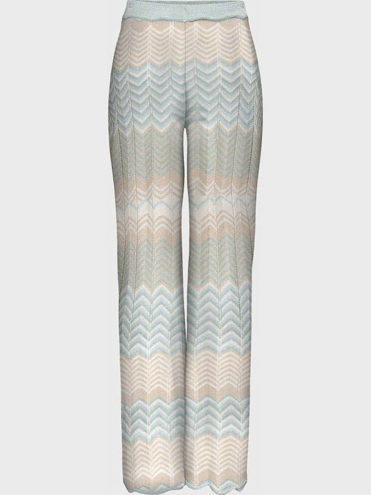 Only Women's Fabric Trousers Light Blue