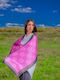 Kalfas Luxury Silk Women's Silk Scarf Pink