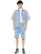 Ανδρική Βερμούδα Washed Blue