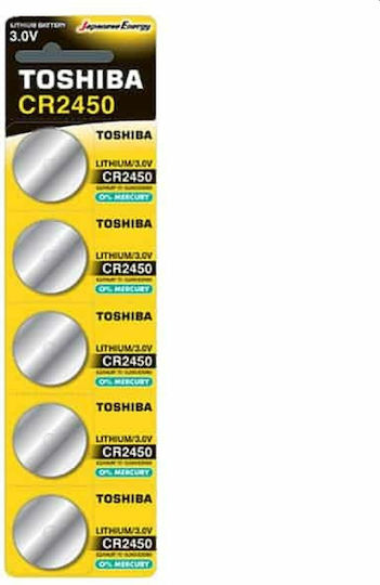 Toshiba Baterii Litiu pentru ceasuri CR2450 3V 5buc