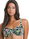 Bikini Σουτιέν F Cup Floral Μαύρο