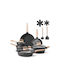 Vevor Cookware Set Made of Black Aluminum with Stone Coating 6 Pieces
