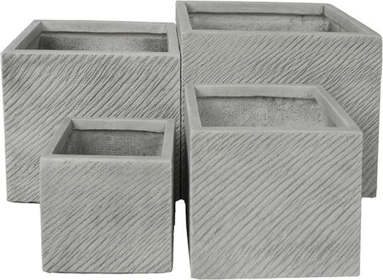 HomeMarkt Blumentopf Fiberglas Gray
