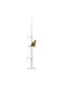 Pawhut Scratching Post Cat Trees White Ceiling 48x32x225cm