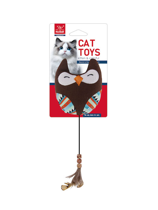 Nunbell Cat Canvas Toy Owls Print