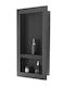 Vevor Wall Mounted Bathroom Shelf Plastic Black