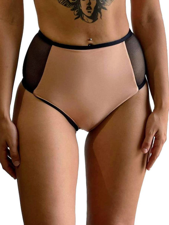Bikini Slip Ψηλόμεσο Nude