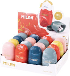Milan Capsule Plastic Sharpener (Μiscellaneous Designs/Colours) 1pcs Milan Capsule Plastic Sharpener (Μiscellaneous Designs/Colours) 1pcs