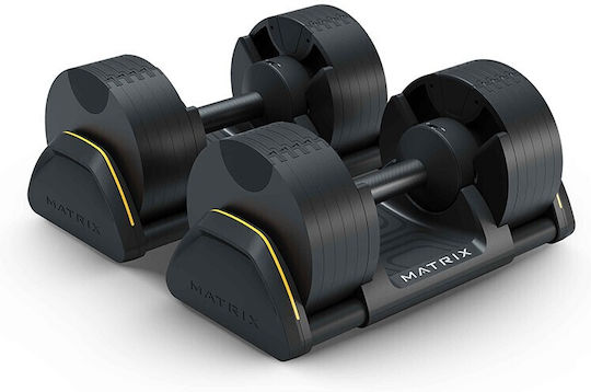Matrix Set De Gantere Cu Set De Gantere Greutate Totală 20kg Reglabil Cu Stand