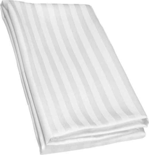 Fragente Παπλωματοθήκη Ξενοδοχείου Polycotton Ριγέ 275x250εκ. 6τμχ