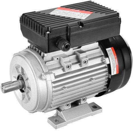 Vevor Μονοφασικός Ηλεκτροκινητήρας 1hp Μέγιστων Στροφών 1400rpm