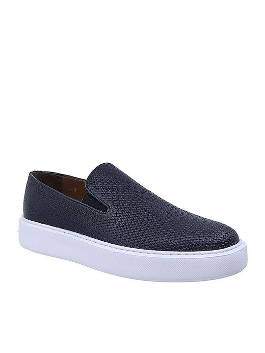 Leder Herren Freizeitschuhe Blau