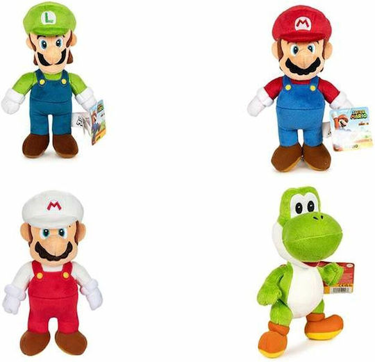 Super Mario Λούτρινο Super Mario 25 εκ. (Διάφορα Σχέδια) 1τμχ