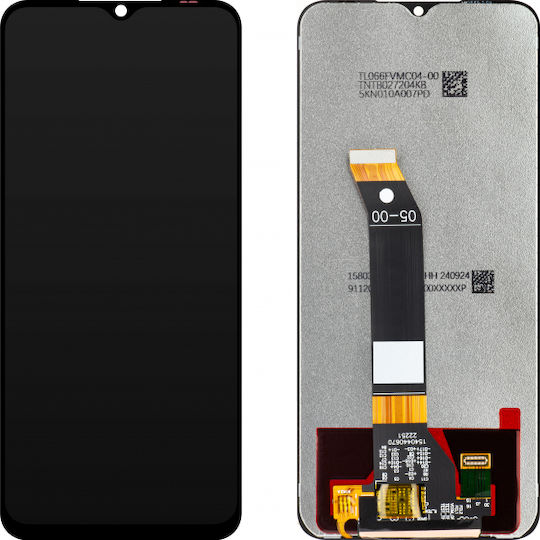 MP Οθόνη με Μηχανισμό Αφής και Πλαίσιο για Xiaomi Poco C61, Redmi A3, A3x (Μαύρο)