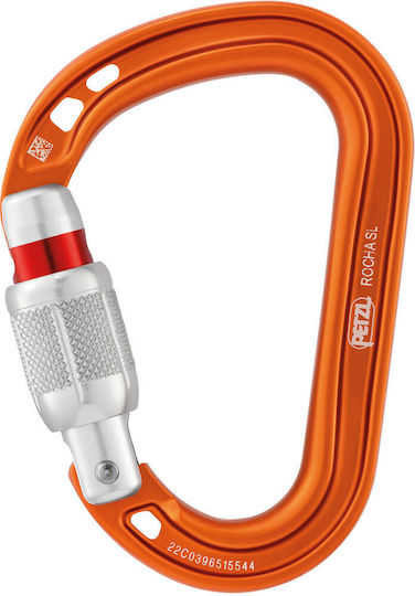 Petzl Carabiner Screw Lock Rocha Orange Orange