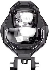 Novsight Led Προβολάκι Μοτοσυκλέτας 2 Σκαλών – 6000k Λευκό & 3000k Κίτρινο – 3500lm – 45w – Ip68 – 9-36v – 1τμχ