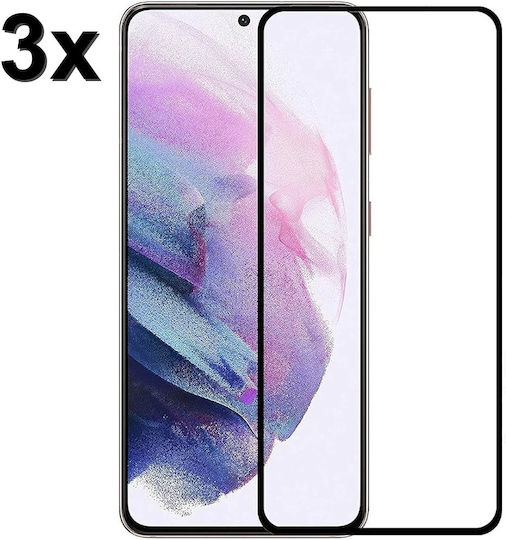 Techwave 5D 0.3mm Full Glue Full Face Tempered Glass 3τμχ Μαύρο (Galaxy A56)