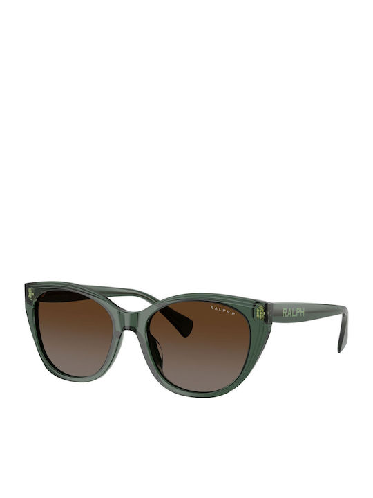 Ralph Lauren Feminini Ochelari de soare cu Verde Cadru și Maro Degrade Polarized Lentilă RA5324U6206/T5