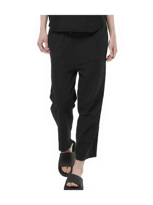 Body Action Damen Stoff Capri Hose in Regulärer...