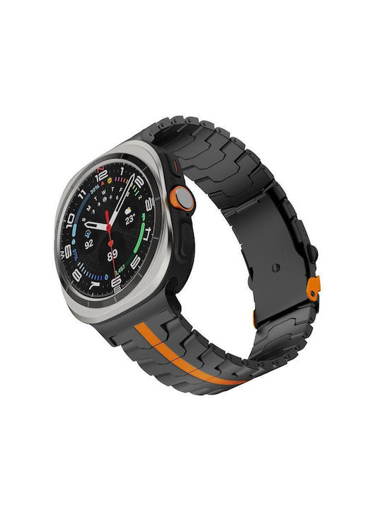 Tragbare Bänder Rostfreier Stahl Schwarz Galaxy Watch Ultra / Ultra 2