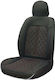 Swissdrive Car Seat Cover Vittorin Universal Black Red Stitching 1pc Vitored