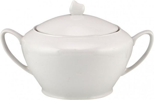 WM Collection Σουπιέρα από Πορσελάνη Λευκή 3500ml