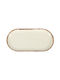 Porland Plate Shallow Oval made of Porcelain Beige 30x30cm