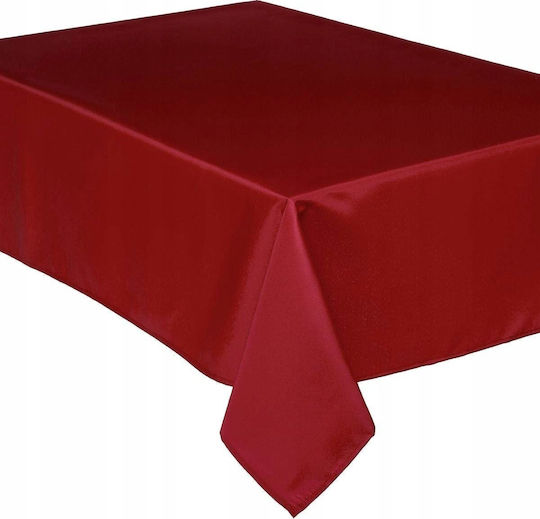 Atmosphera Stain Resistant Rectangular Tablecloth Dark Red 140 X 240 Cm Atmosphera Stain Resistant Rectangular Tablecloth Dark Red 140 X 240 Cm