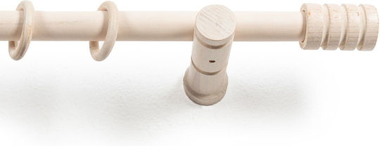 Κουρτινόξυλο Φ28mm Μονό 200cm Άκρα Grace Rome White 62204 200cm Κουρτινόξυλο Φ28mm Μονό 200cm Άκρα Grace Rome White 62204 200cm