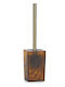 ArteLibre Plastic Toilet Brush Brown
