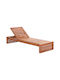 Liegestuhl Beige 200x71x30cm.
