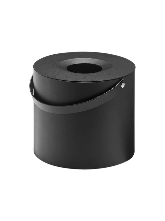 Yamazaki Θήκη για Χαρτομάντηλα Μεταλλική Μαύρη 16x16x14cm