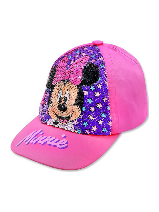 Cerda Kids' Hat Jockey Fabric Minnie Mouse Pink