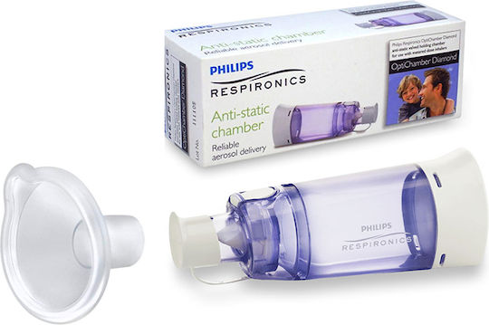 Инхалационен комплект Philips Respironics Optichamber Diamond 0-18 месеца с маска размер S, съвместима
