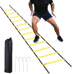Ohuhu Training Set Agility Ladder 12 Rungs 6 M Length Carry Bag