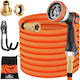 Garden Hose Gardebruk Orange 30m Flexible 10 Functions