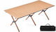Tabelul Oțel pentru Camping Pliabil 120x90x45cm Maro