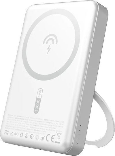 Dudao K28 MagSafe Power Bank 10000mAh 20W με Θύρα USB-A και Θύρα USB-C Power Delivery Ασημί
