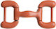 Metallische dekorative rechteckige 8x4,5cm Koralle