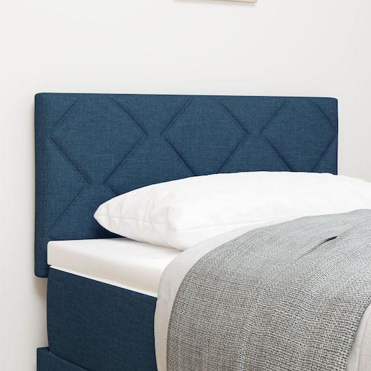 vidaXL Hölzernes Kopfstütze für Betten Blau 80x78cm
