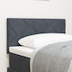 vidaXL Wooden Bed Headboard Dark Gray 80x88cm