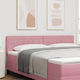 vidaXL Stoff Kopfstütze für Betten Rosa 180x88cm