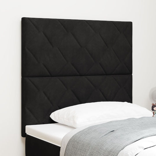vidaXL vidaXL Hölzernes Kopfstütze für Betten Schwarz 100x118cm