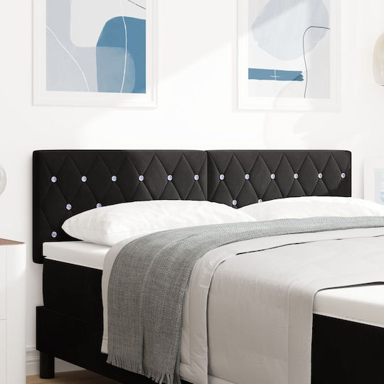 vidaXL Kopfstütze Für Betten Hölzernes Schwarze 140x88cm