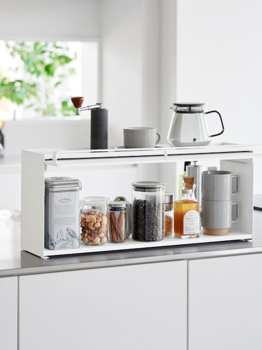 Yamazaki Regale & Küchenorganisationsständer Kunststoff 60x17.7x25.2cm Weiß