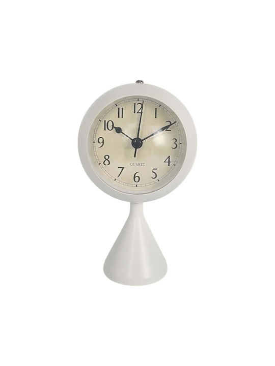 Ankor Tisch-Digitaluhr mit Wecker Weiß 844449