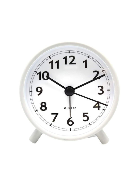 Ankor Tisch-Digitaluhr mit Wecker Weiß 844470