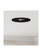 vidaXL Round Metallic Ceiling Spot with Built-in LED and Warm White Light Black 91x91cm