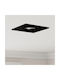 vidaXL Square Metallic Recessed Ceiling Spot with Built-in LED and Warm White Light Black 91x91cm