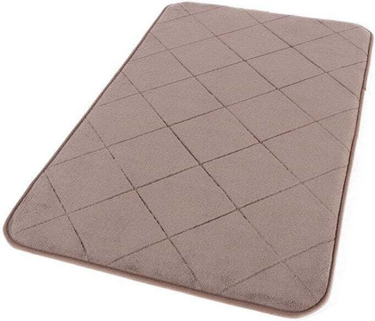 Domoletti Badematte Rechteckig Brown 50x80cm
